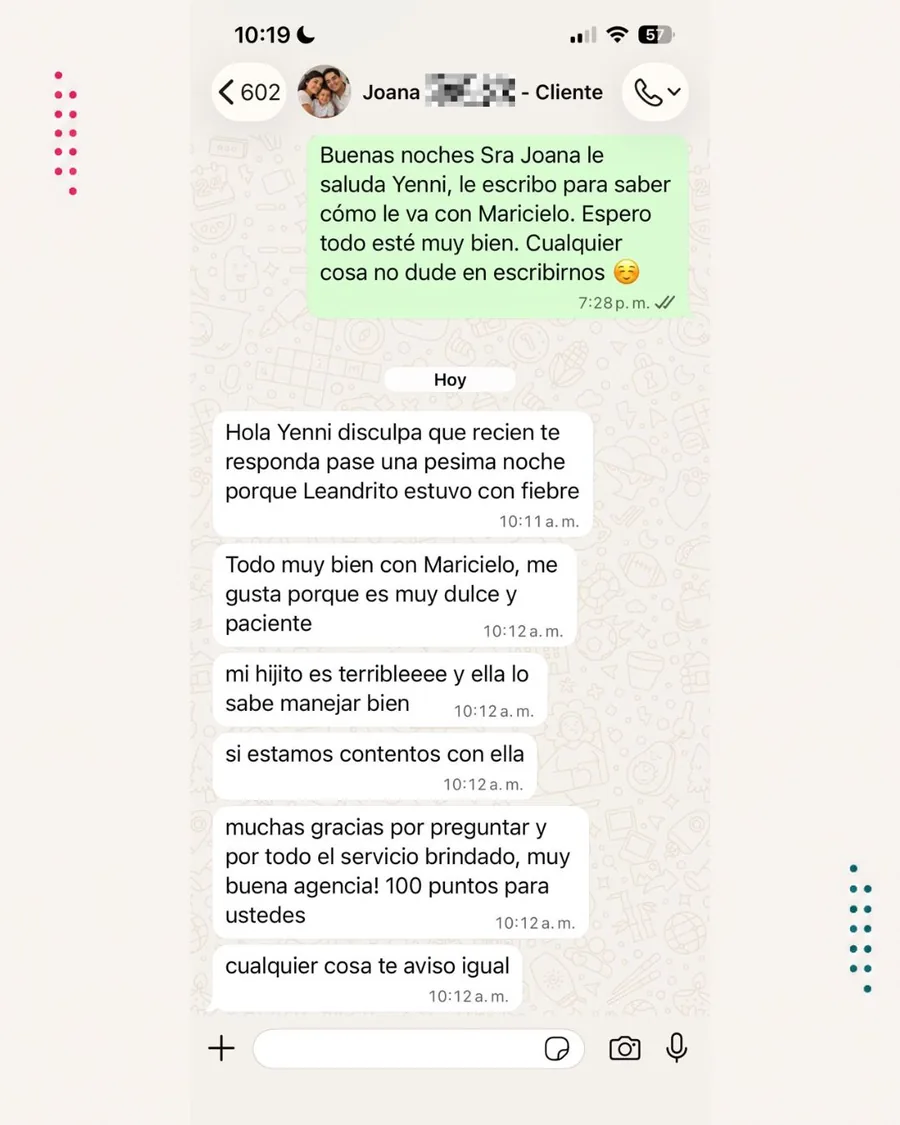 Testimonio real de familia Casamor por WhatsApp