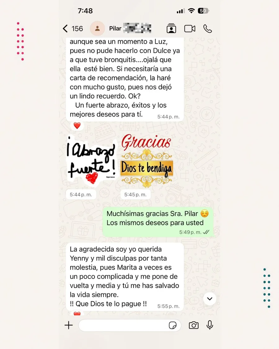 Testimonio real de familia Casamor por WhatsApp